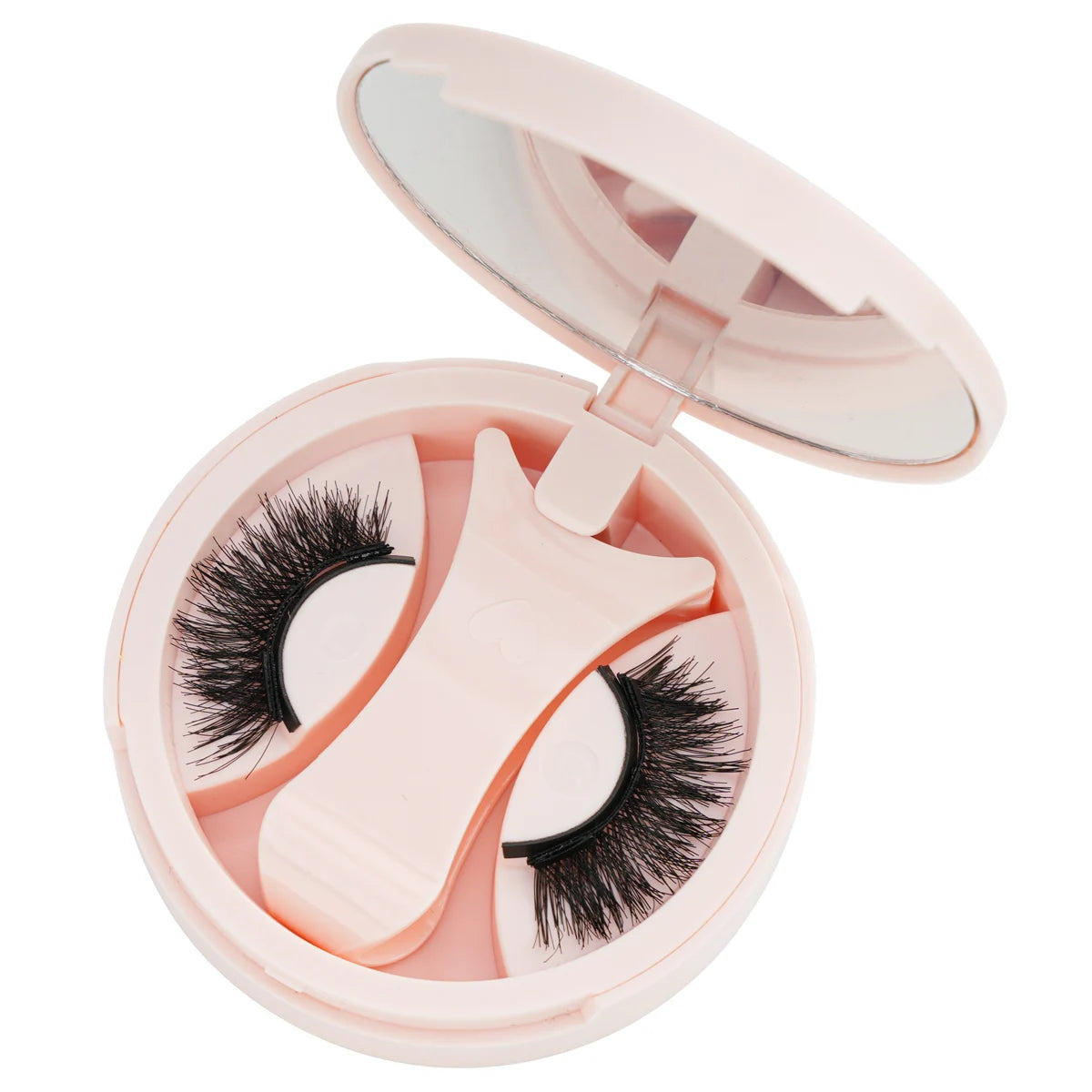 YSDO 1 Pair Magnetic Eyelashes Long-Lasting No Glue Needed Magnetic False Lashes Reusable Makeup Soft Faux 3D Mink Eyelash Tools