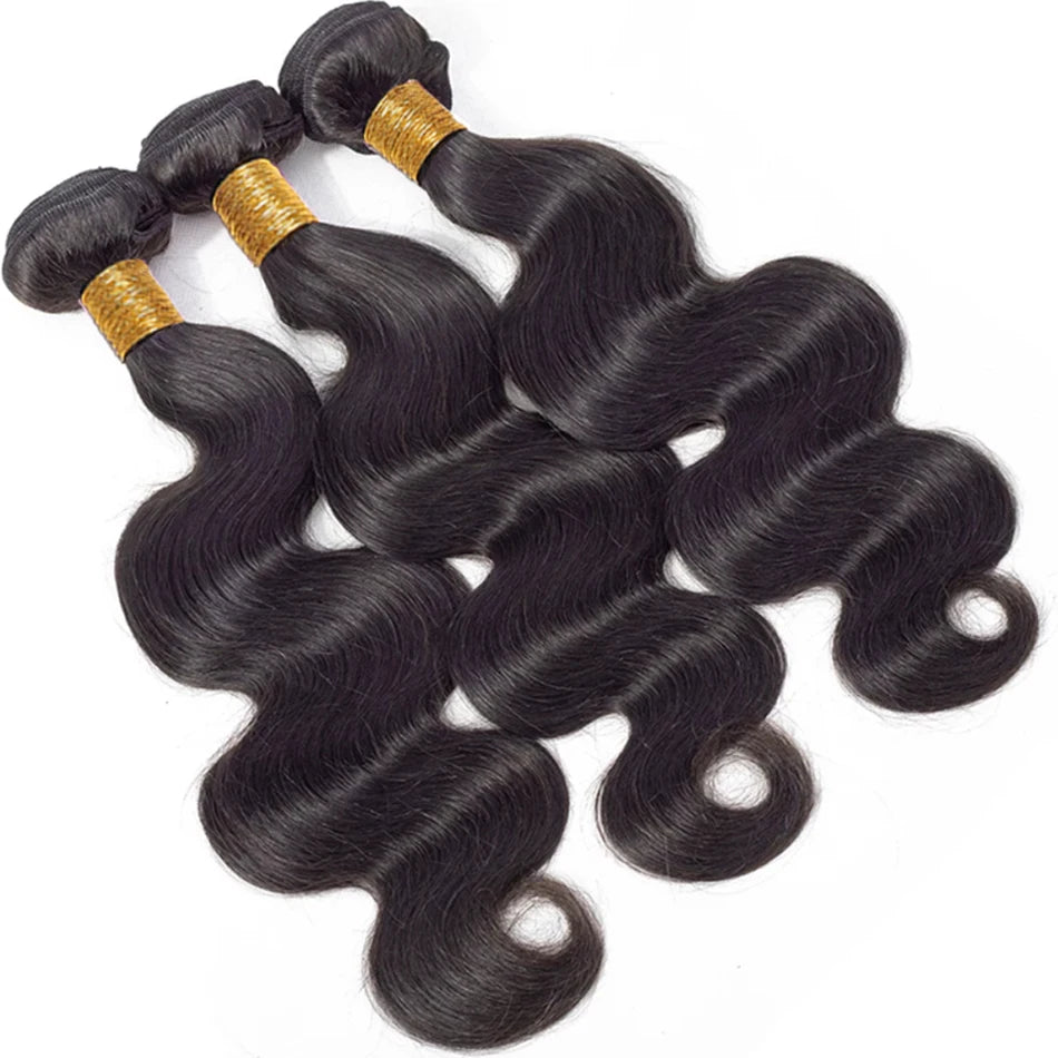 Short Peruvian Body Wave Bundles 3/4Deals 100% Unprocessed Virgin Human Raw Hair Weave Loose Short Hair Loose Body Weave Bundles