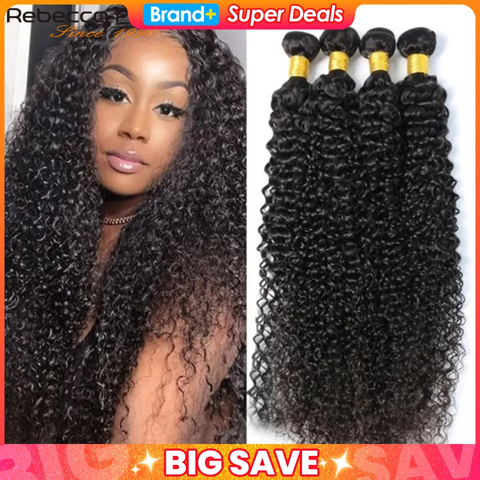 Peruvian Kinky Curly Human Hair Bundles Wholesale 1/3/4 Pieces Natural Hair Extensions Topper Woman 100% Remy Human Hair Bundles