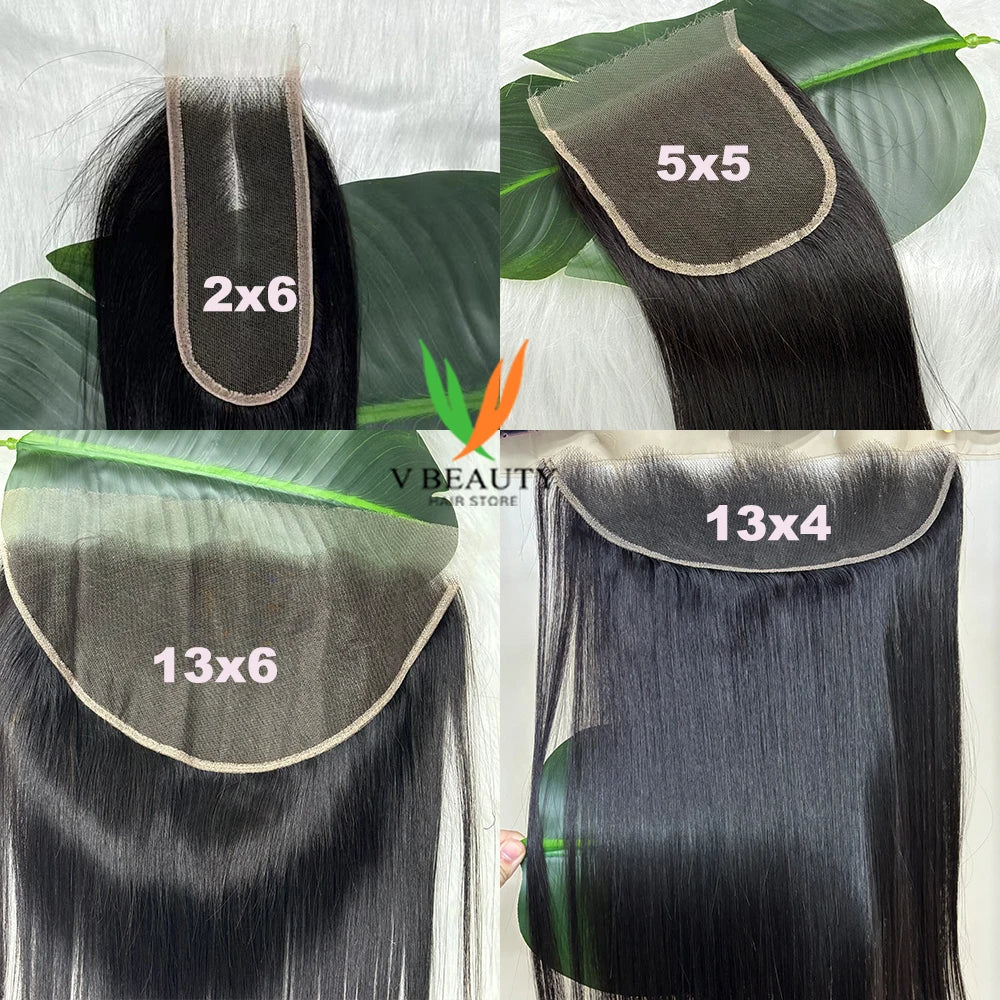 Vietnamese Raw Hair Bundles 3 4 bundles Bone Straight Human Hair Bundles with Frontal HD Lace Closure Hair Extensions Weaving