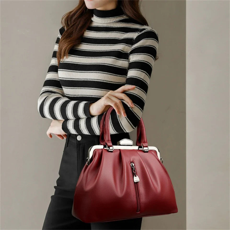 Brand Fashion Handbags Women Bag Designer Casual Tote Bag High Quality PU Leather Shoulder Crossbody Bags for Women