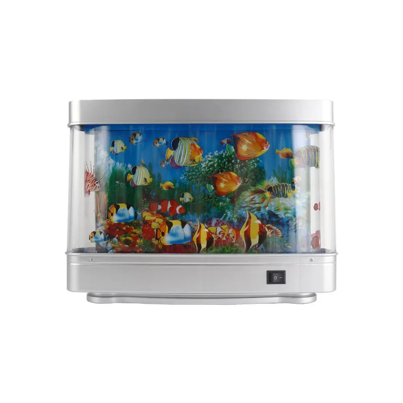 Ocean Aquarium Decorative Lamp Artificial Tropical Fish Tank Lamps Motion Night Light For Children Halloween Christmas Gift Toy