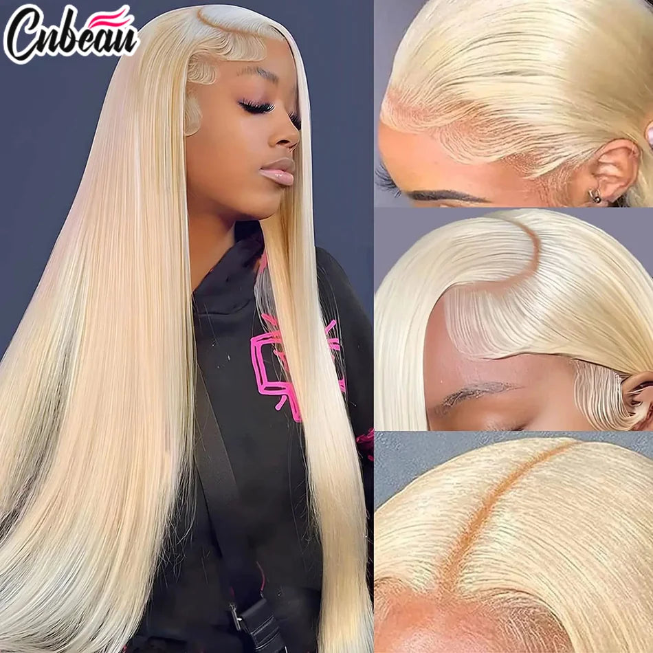 30 36 inch Bone Straight 613 Honey Blonde Hd 360 Full Lace Frontal Human Hair Wigs 13x4 13x6 250% Density Wig Cheap Wigs Glueles