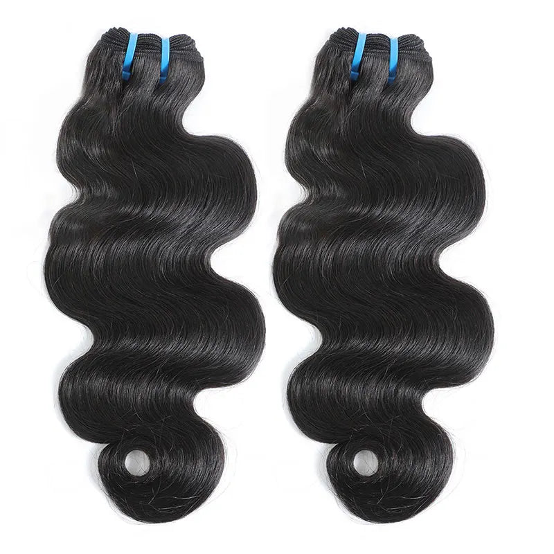 28 Inch Peruvian Body Wave Human Hair Bundles Natural Color Remy Human Hair Extensions Double Hair Weft 1 3 4 Human Hair Bundles