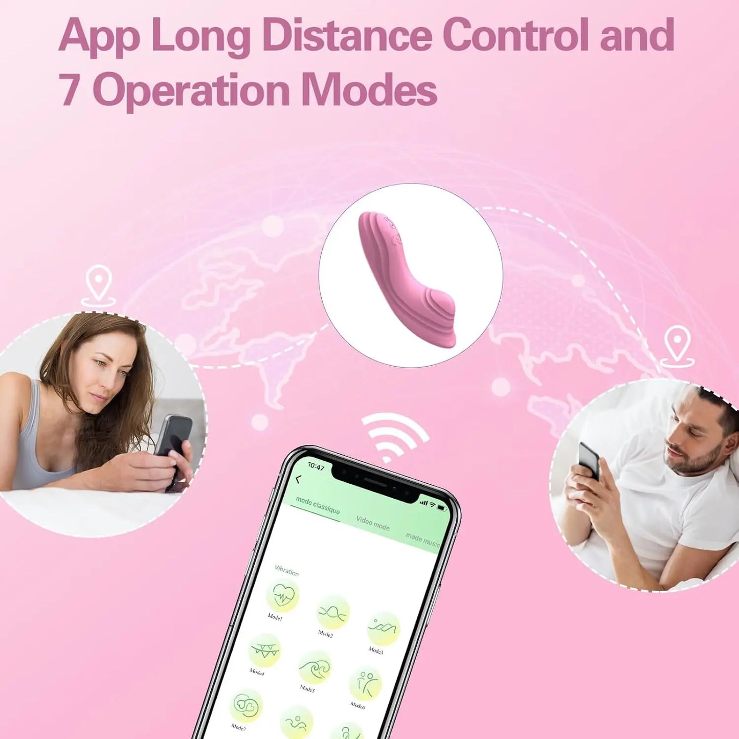 APP Control Wearable Vibrator for Women Clitoris Clit Stimulator Panty Vibration Female Masturbator Sex Toys for Adult Female