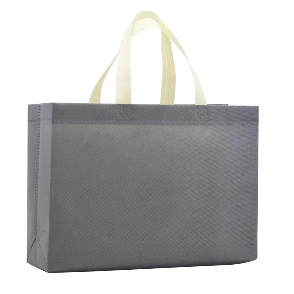 Women Foldable Shopping Bag Reusable Eco Large Unisex Fabric Non-woven Shoulder Bags Tote Grocery Cloth Bags Pouch