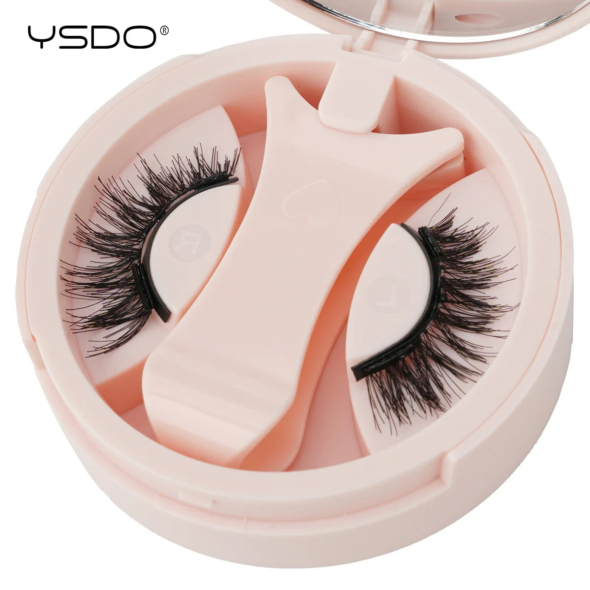 YSDO 1 Pair Magnetic Eyelashes Long-Lasting No Glue Needed Magnetic False Lashes Reusable Makeup Soft Faux 3D Mink Eyelash Tools