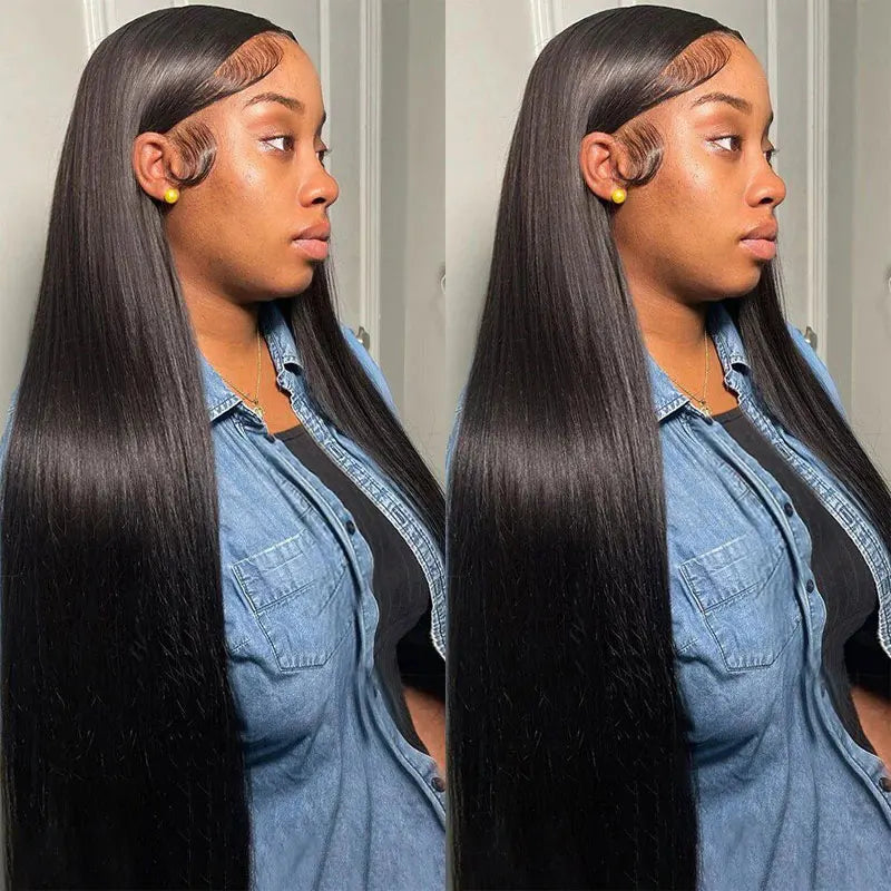 28 Inch Bone Straight Human Hair Bundles Peruvian Hair Weave Bundles Double Hair Weft Remy Human Hair Extension 1 3 4 Bundles