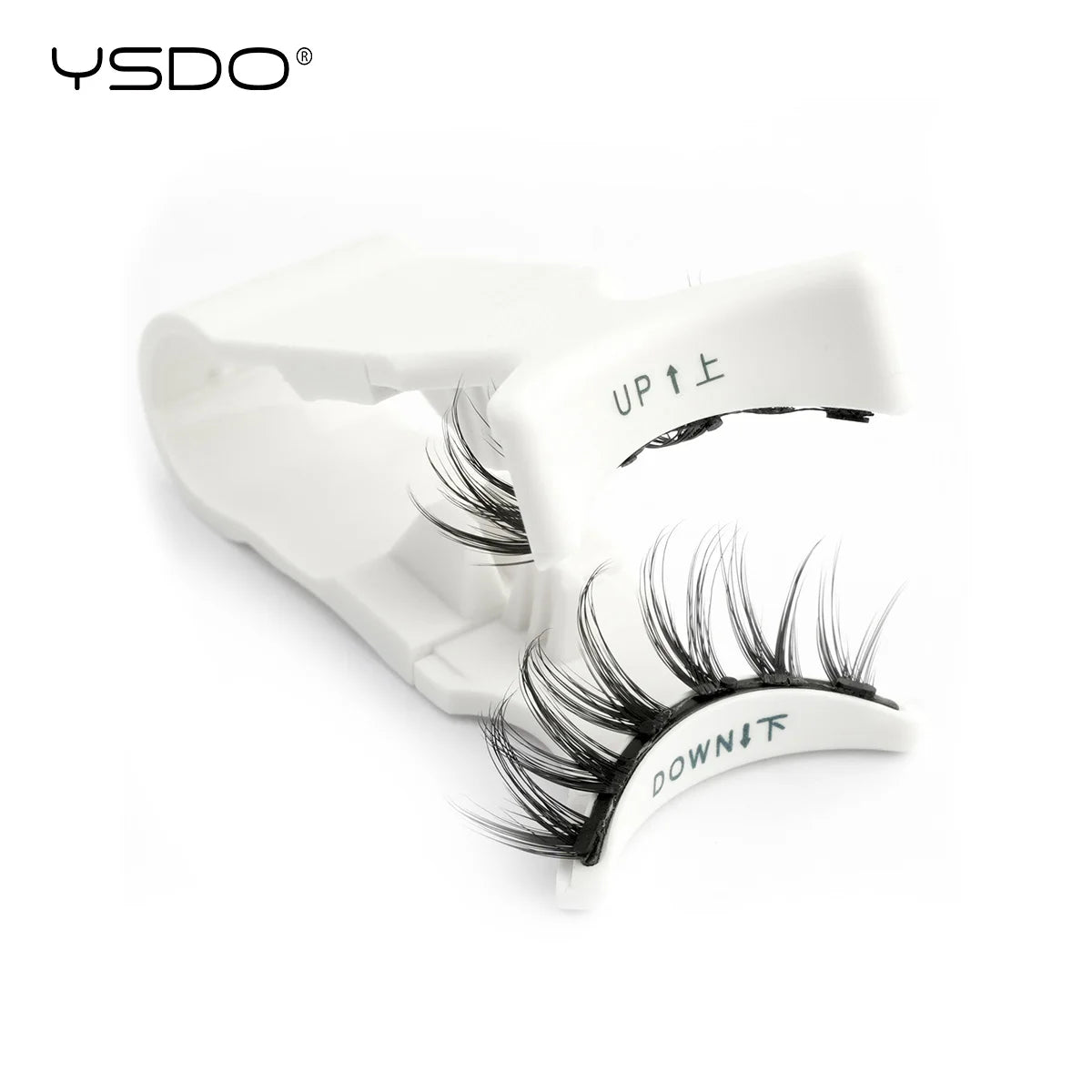 YSDO 1 Pair Magnetic Eyelashes Long-Lasting No Glue Needed Magnetic False Lashes Reusable Makeup Soft Faux 3D Mink Eyelash Tools