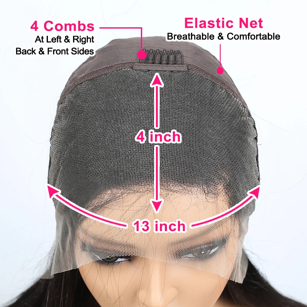 Bone Straight Nartual Bob Wig Hd 13x4 Lace Front Human Hair Wig For Black Women Transparent Frontal Straight Wig 10 12 14 Inch