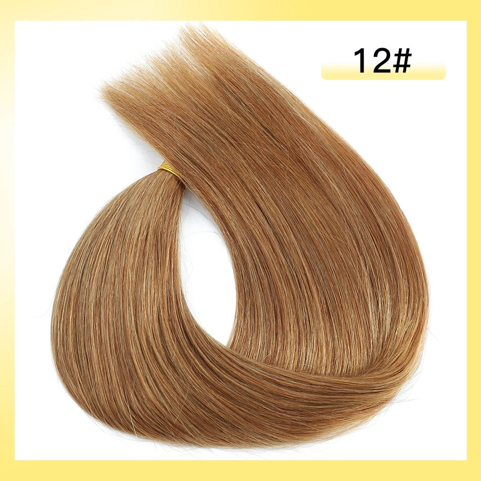 No Weft Vietnamese Hair Human Hair Bulk 613 100% Virgin Remy Straight Hair Bulk 99j Real Natural Hair Extension Grey Blond Hair