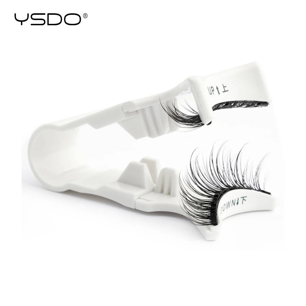 YSDO 1 Pair Magnetic Eyelashes Long-Lasting No Glue Needed Magnetic False Lashes Reusable Makeup Soft Faux 3D Mink Eyelash Tools
