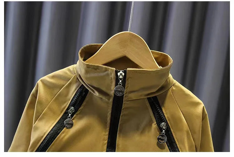 Boys Clothing Suit Spring and Autumn Children's Sportswear Two-piece Set fashion New zipper Jacket+Pants Suit For Boy 2-10Y