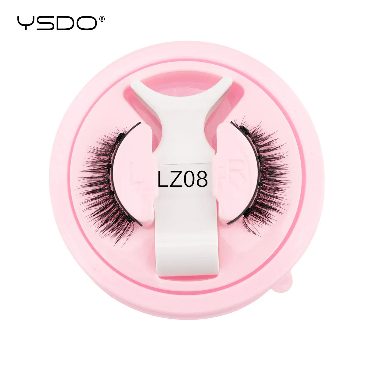 YSDO 1 Pair Magnetic Eyelashes Long-Lasting No Glue Needed Magnetic False Lashes Reusable Makeup Soft Faux 3D Mink Eyelash Tools