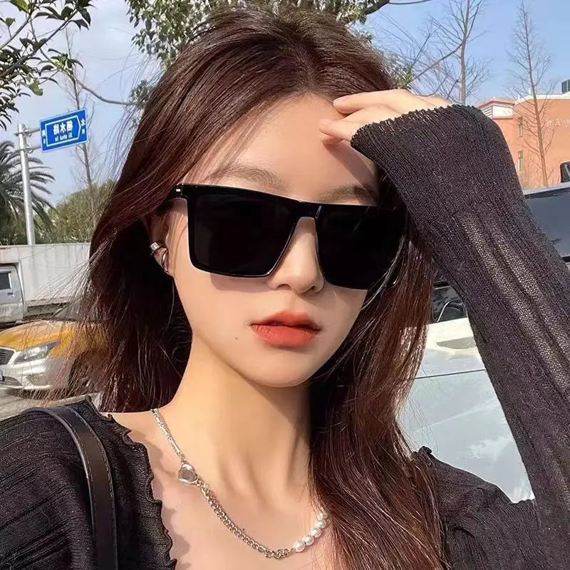 2025Sunglasses for men's drivers, stylish and versatile, Korean style trendy GM sunglasses, square sunshade sunglasses for women