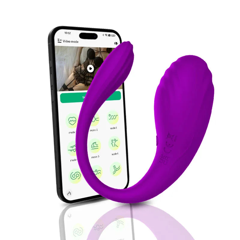 Wireless App-Controlled Vibrating Toy for Women Wearable Vibrator 9 Vibration Massager Long Distance Vagina Stimulator Sex Toy