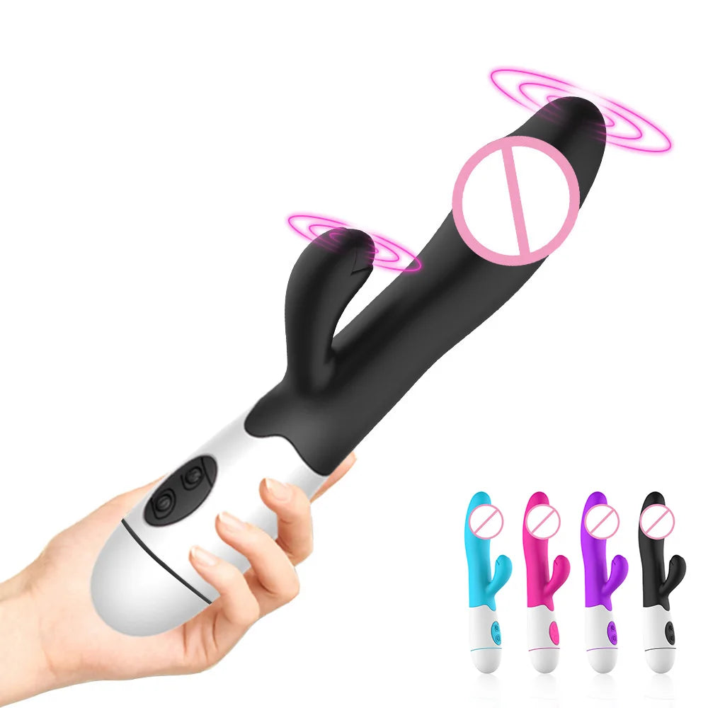 Vibrators For Women Vagina Massage 30 Frequency Dual Vibrating Erotic G-spot Masturbator Sex Toys