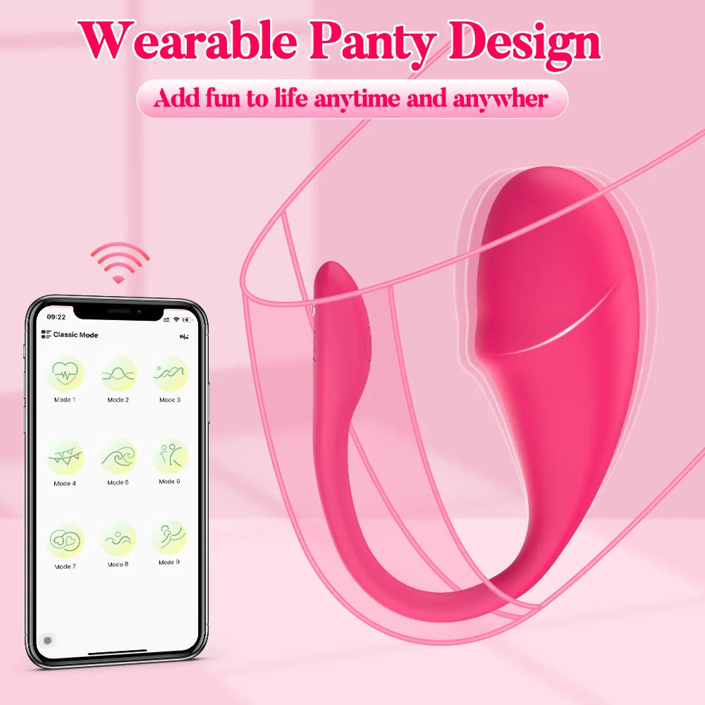 APP Vibrating Egg for Women Vaginal Vibrator G Spot Stimulator Dildo Clitoris Massager Sex Toy for Couple Adult 18+