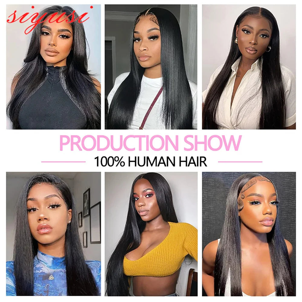 Bone Straight Bundles 1/3/4 pcs Natural Black Women Sew In Remy Human Hair Extension Cheap Brazilian Straight Human Hair Bundles