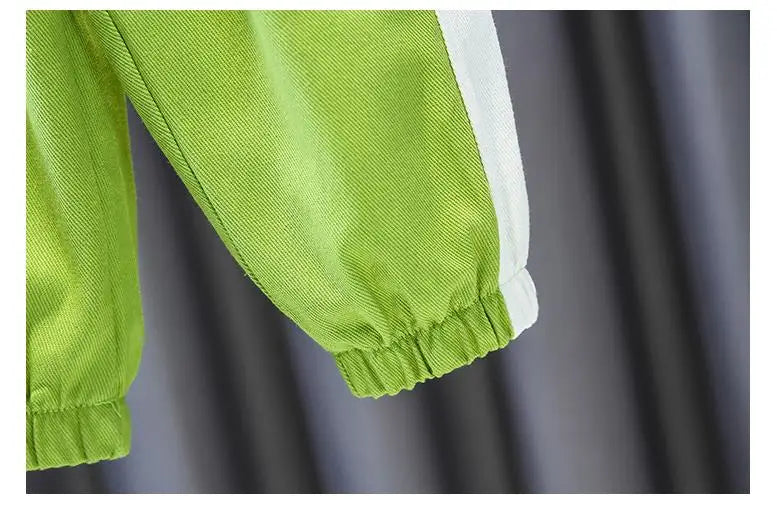 Boys Clothing Suit Spring and Autumn Children's Sportswear Two-piece Set fashion New zipper Jacket+Pants Suit For Boy 2-10Y