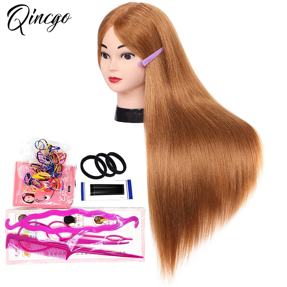 85% Real Human Hair Mannequin Heads For Curling Straighten Training Professional Solon Hairdresser Dummy Doll Heads For Hairstyl