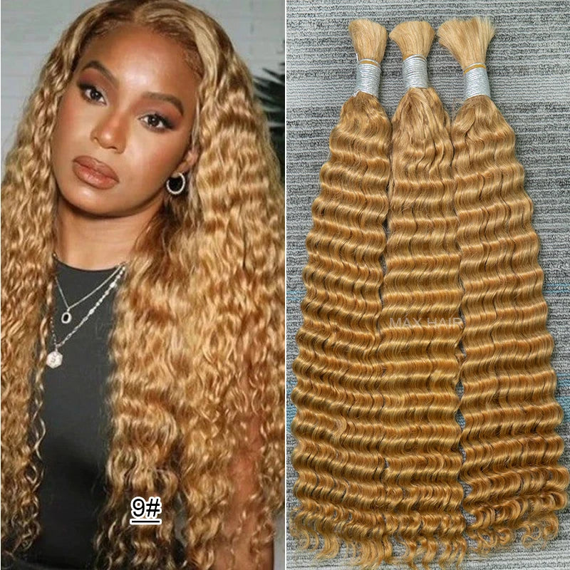 Vietnamese Deep Wave Bulk Human Hair For Braiding 100% Unprocessed Bulk Human Hair Extensions No Weft Human Hair For Braiding