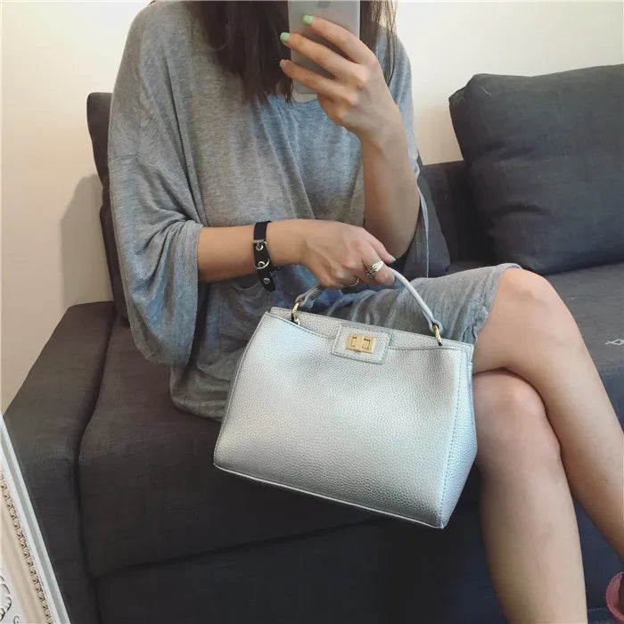 Women designer office tote bag large capacity bucket bag bussiness top handle bag handbag grey black green purple
