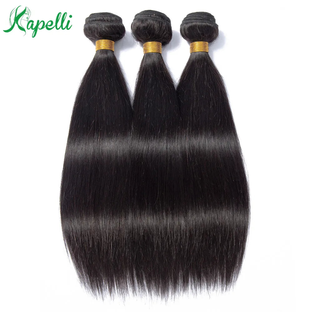 Bone straight Human Hair Bundles #1B Colored Bundles Human Hair 1/3/4 Bundle Deals Tissage Human Hair Extentions Remy Raw Hair