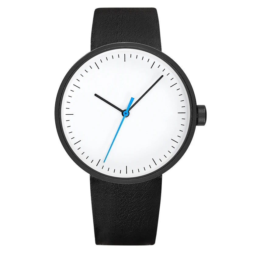 Watches For Men Minimalist Casual Waterproof Quartz Wristwatches High Quality PU Strap Original Clock 2025 Reloj Hombre