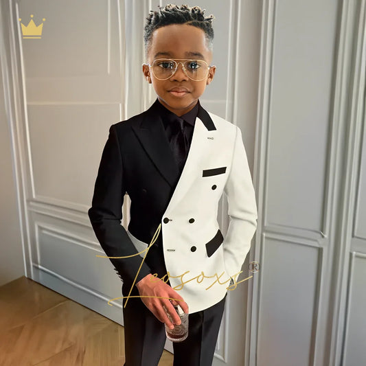 Boys formal suit set 3 piece suit, suitable for wedding party cocktail party custom suit dress 2~16 years old children suit