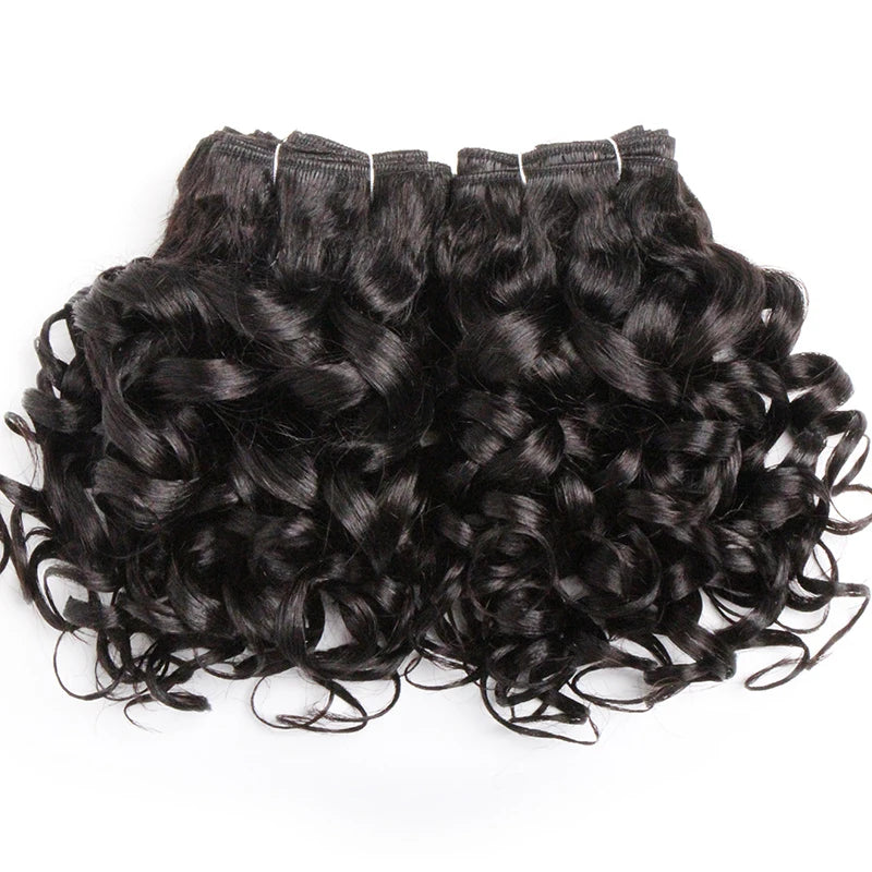 Curly Human Hair Bundles 100% Human Hair Bundles Brazilian Hair Weave Bundles 6 Pcs/Lot Color 1B/2/4/30/33/99J Curly Hair