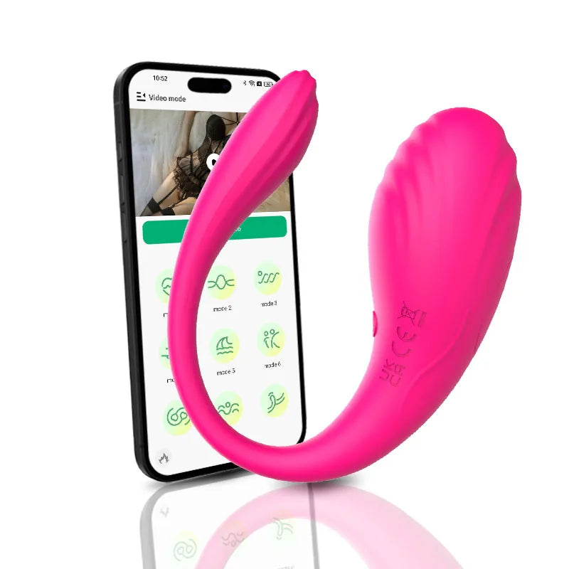 Wireless App-Controlled Vibrating Toy for Women Wearable Vibrator 9 Vibration Massager Long Distance Vagina Stimulator Sex Toy