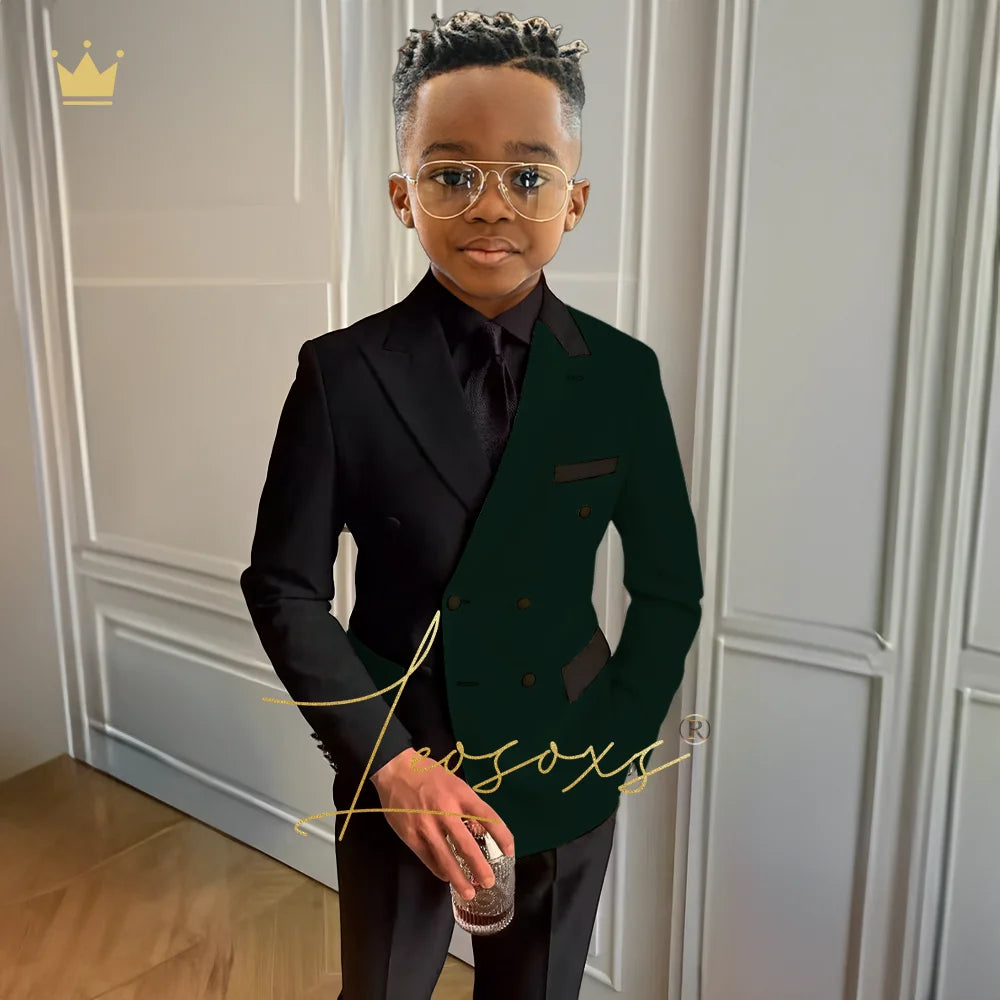 Boys formal suit set 3 piece suit, suitable for wedding party cocktail party custom suit dress 2~16 years old children suit