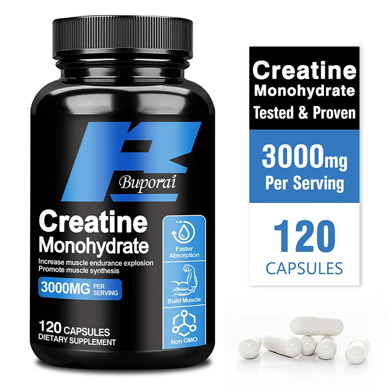 Creatine Monohydrate - Enhance Muscle Strength, Promote Muscle Recovery and Growth, and Improve Athletic Performance