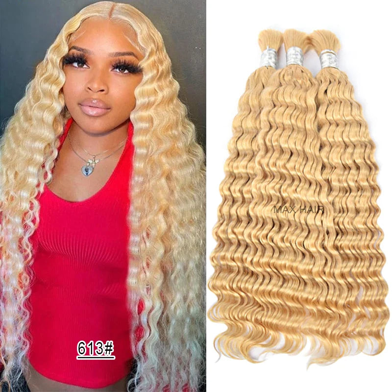 Vietnamese Deep Wave Bulk Human Hair For Braiding 100% Unprocessed Bulk Human Hair Extensions No Weft Human Hair For Braiding