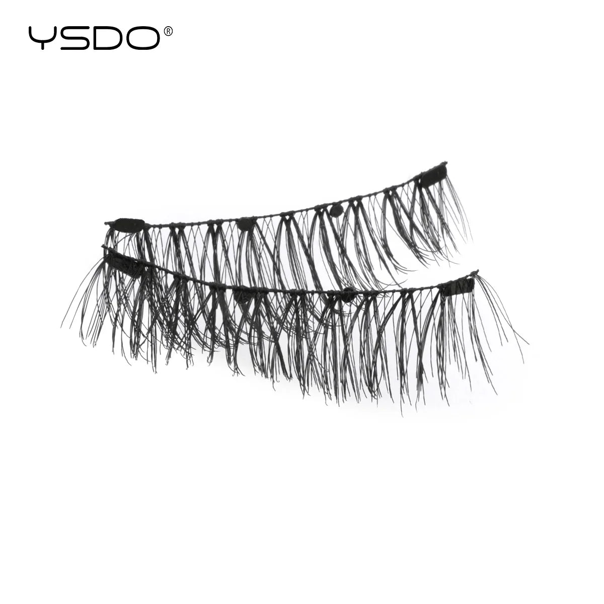 YSDO 1 Pair Magnetic Eyelashes Long-Lasting No Glue Needed Magnetic False Lashes Reusable Makeup Soft Faux 3D Mink Eyelash Tools