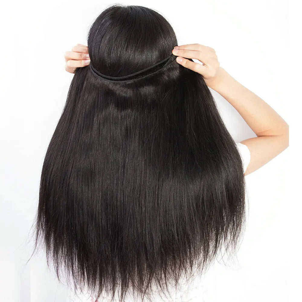 Bone Straight Bundles 1/3/4 pcs Natural Black Women Sew In Remy Human Hair Extension Cheap Brazilian Straight Human Hair Bundles