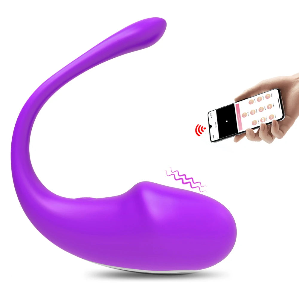 Wireless Bluetooth App Vibrator for Women Vagina G Spot Vibrating Egg Long Distance Control Panty Sex Toys for Adult Couple Game