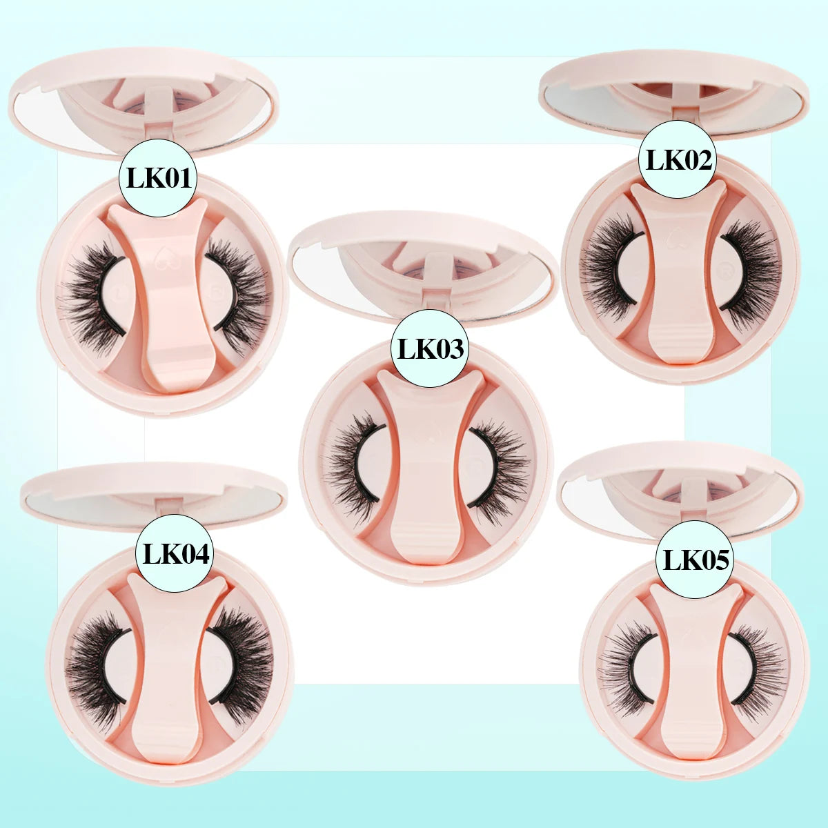 YSDO 1 Pair Magnetic Eyelashes Long-Lasting No Glue Needed Magnetic False Lashes Reusable Makeup Soft Faux 3D Mink Eyelash Tools