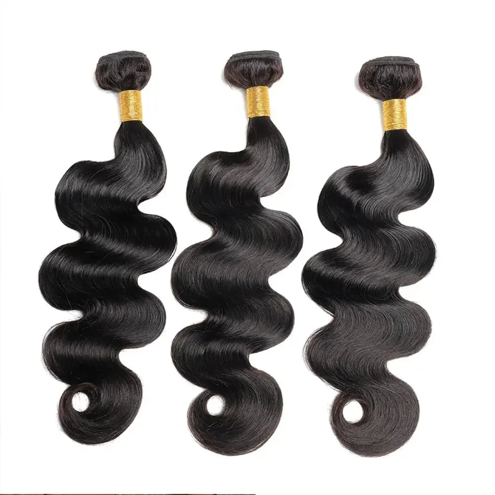 Peruvian Body Wave Human Hair Bundles Virgin Hair 100% Human Hair Extensions 10-30 Inch Natural Black 1/2/3/4pcs Hair Bundles