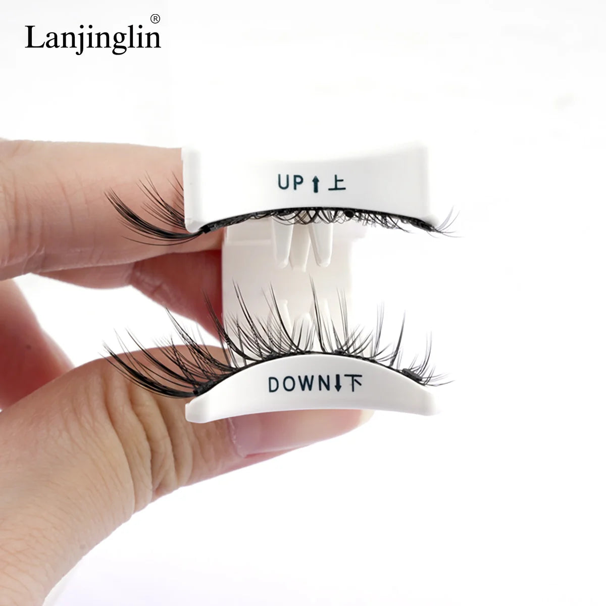 1 Pair Reusable Magnetic Lashes No Glue Needed 3D Magnetic with Clip Tweezers False Eyelash Magnetic Lash Kit Make up Eyelashes
