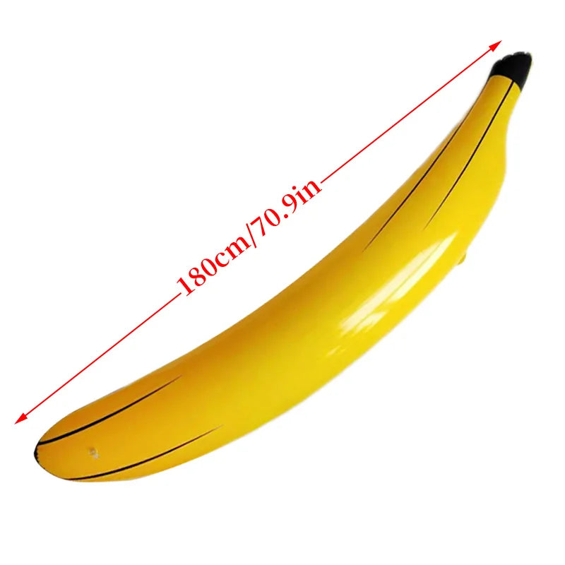 1pc Inflatable Banana 60cm/180cm Fake Banana Fruit Props Inflatable Toys Bachelorette Party Games Toss Ring Toy