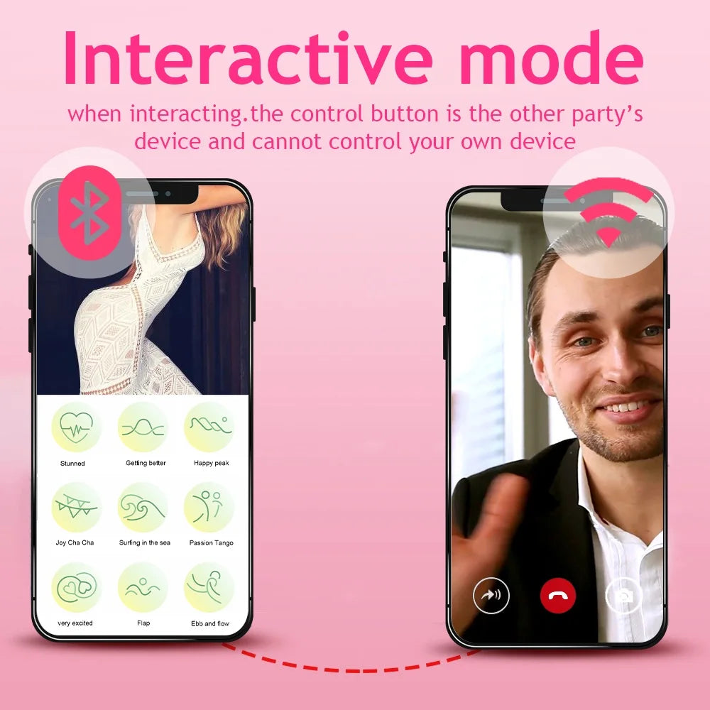 Wireless Bluetooth App Vibrator for Women Vagina G Spot Vibrating Egg Long Distance Control Panty Sex Toys for Adult Couple Game