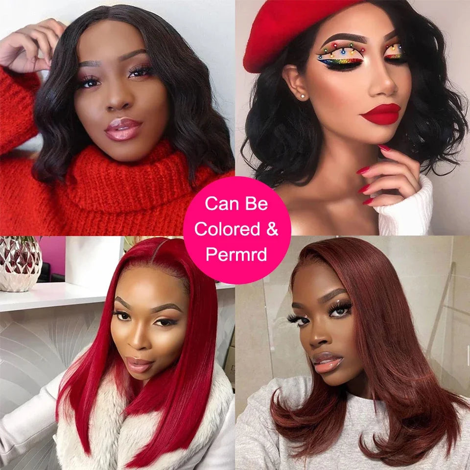 Brazilian Bone Straight Bundles 100% Unprocessed Human Hair Bundles Virgin Hair 1/3 Bundles Short Straight Weave Hair Extensions