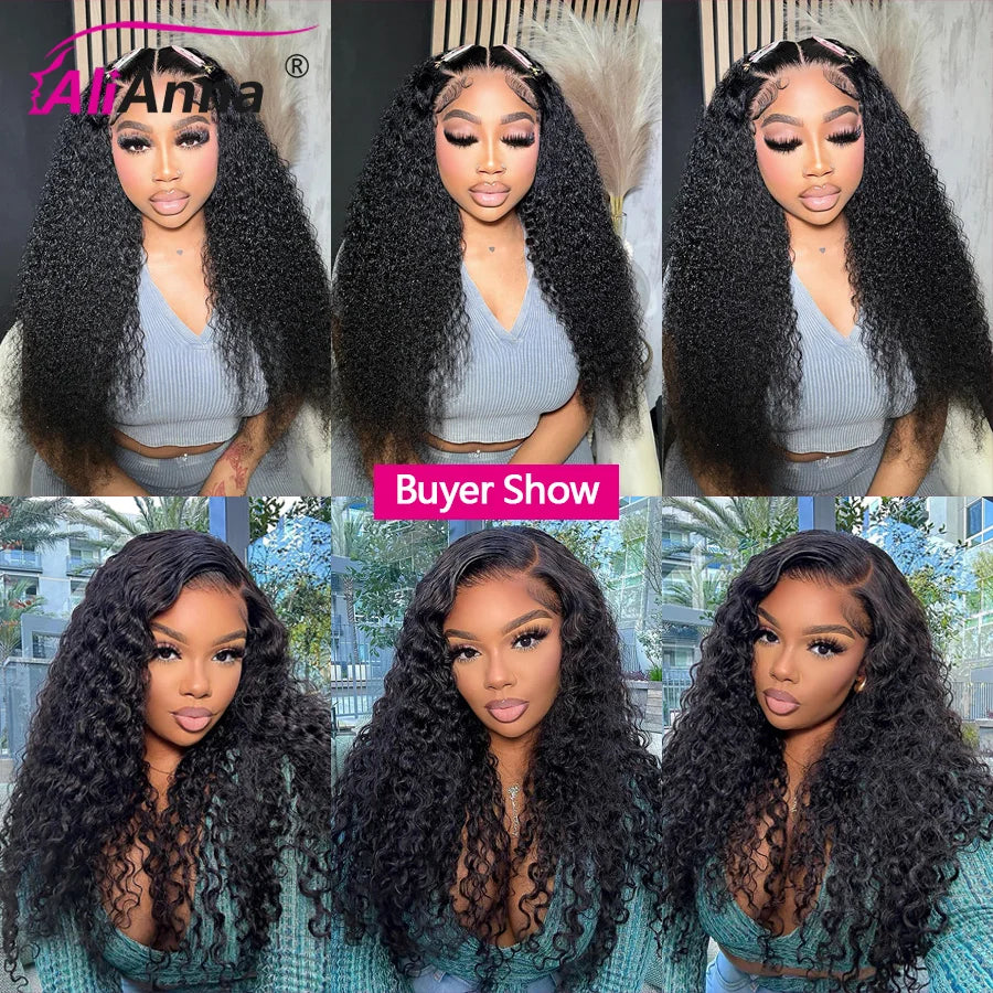 Curly Bundles Human Hair 30 32 Inch Brazilian Human Hair Bundles Water Wave Bundles 100% Human Hair Extensions Raw Hair Bundles