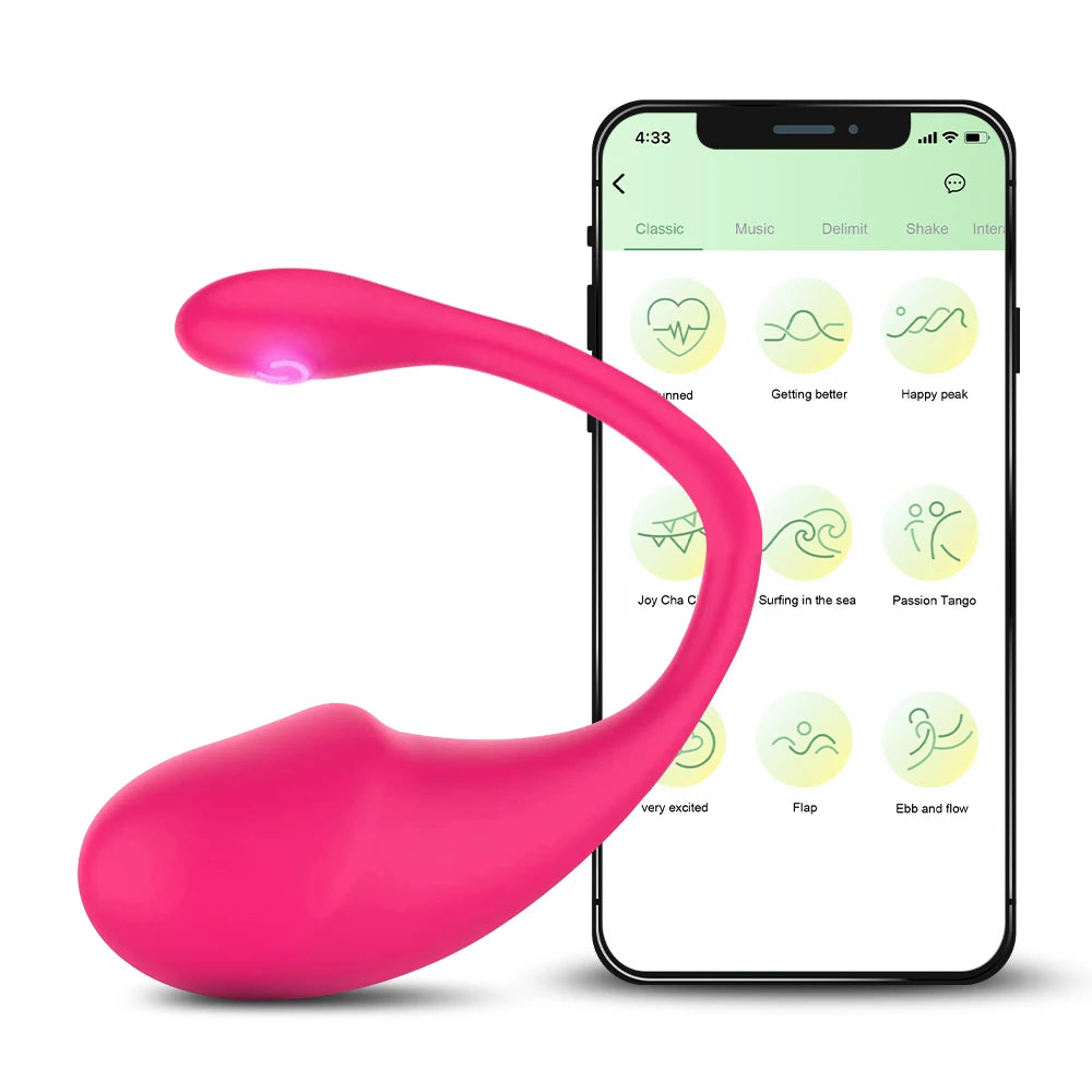 Wireless Bluetooth App Vibrator for Women Vagina G Spot Vibrating Egg Long Distance Control Panty Sex Toys for Adult Couple Game