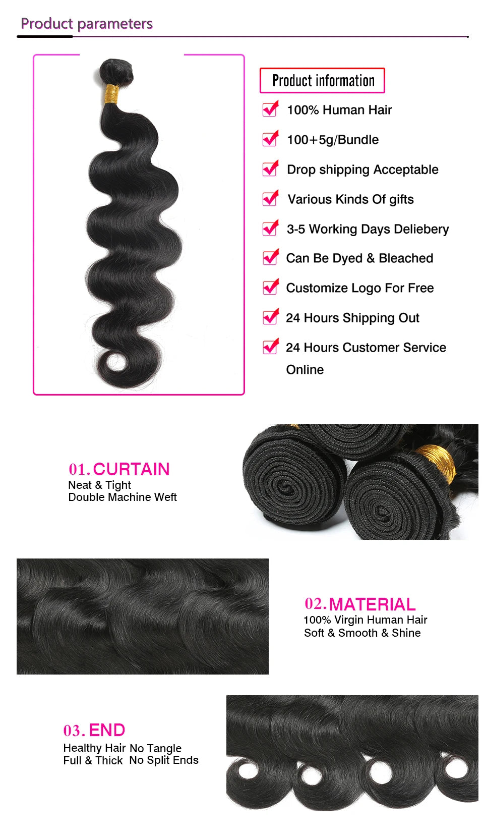 12A Raw Indian Body Wave Human Hair Bundles 100% Unprocessed Remy Hair Weave Extensions 1/3/4 pcs Wholesale Cheap Price Natural