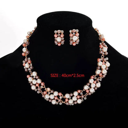 Pearl Necklace Collier Femme Collares Statement Multilayer Choker Statement Jewelry Women Simulated Pearl Necklaces & Pendants