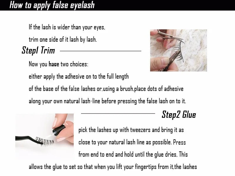 1 Pair Reusable Magnetic Lashes No Glue Needed 3D Magnetic with Clip Tweezers False Eyelash Magnetic Lash Kit Make up Eyelashes