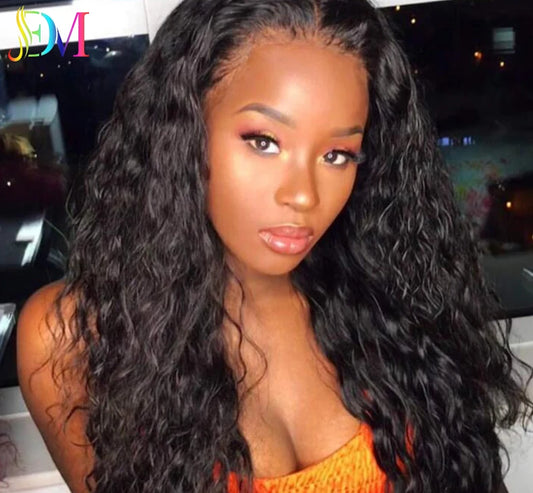 Dailmei New Product European Wig No Lace Cheap Long African Curly Nature Color Female Small Curly Chemical Synthetic Hair